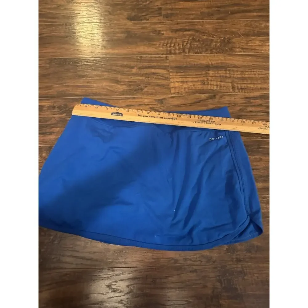 Nike Dri-FIT Women's Blue Pull-On Athletic Skort Size M Tennis Golf